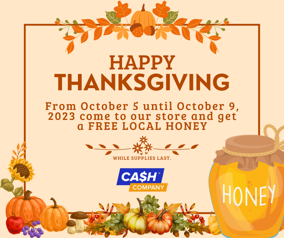 thanksgiving cash